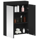 Bathroom Mirror Cabinet with Door TULUM Black 60 x 16.5 x 78 cm 880362