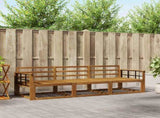 Outdoor Sofa Set 3 pcs Natural Solid Acacia Wood 3367132