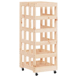 Log Holder with Wheels 40x49x110 cm Solid Wood Pine 832327