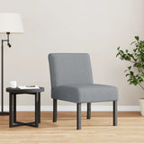 Slipper Chair Light Grey Fabric 352457