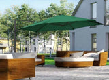 2.5M Garden Cantilever Parasol, Offset Roma Patio Umbrella Hanging Sun Shade Canopy Shelter with T3398P319941