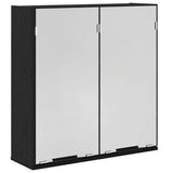 Mirror Cabinet Black Oak 64 x 20 x 67 cm Engineered Wood 862096