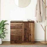 Sideboard with Drawer Old Wood 71x35x65 cm Engineered Wood 861578