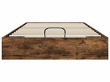 Ottoman Bed Frame Smoked Oak 80.5 x 200 cm Engineered Wood 3409265