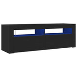TV Cabinet with LED Lights Black 120x35x40 cm 804311