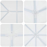 Party Tent White 800 x 400 x 266 cm Polyethylene 42003441