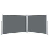 Retractable Side Awning Anthracite 100x1000 cm 48474