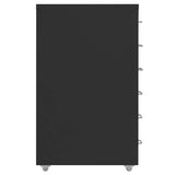 Mobile File Cabinet Black 28x41x69 cm Metal 335918