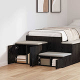 Storage Cabinet 2 pcs Black Oak 127 x 41 x 40 cm 866652