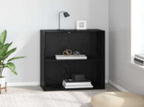 Bookshelf Black Oak 60 x 30 x 76.5 cm Engineered Wood 8003713