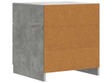 Bedside Cabinet Concrete Grey 43 x 41 x 63.5 cm Engineered Wood 895708