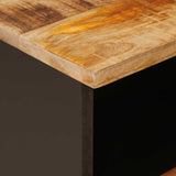 Bed cabinet with Drawer Brown 40 x 33 x 46 cm Solid Mango Wood 4018302
