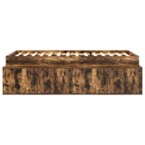 Storage Bed Frame Smoked oak 100 x 200 cm Engineered wood 3335185