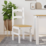 Dining Chairs 2 pcs White 40x46x99 cm Solid Wood Pine 4005728