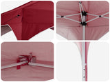 Pop-up Party Tent 194 x 194 x 245 cm Burgundy 42019818