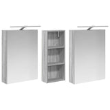 Bathroom Cabinet Set 3 pcs 130 x 14.5 x 70 cm Engineered wood 3403773