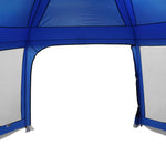 ZNTS Pool Tent with Removable Fly & Mesh Walls Azure Blue 512x458 cm 4100625