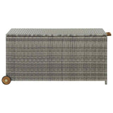 Garden Storage Box Light Grey 120x65x61 cm Poly Rattan 310090