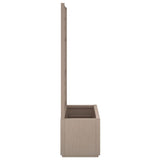 Garden Planter with Trellis Light Brown 80x36x140 cm PP 368781