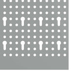 Tool Wall Panel 2 pcs Grey 100 x 1 x 80 cm 4103483
