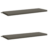 2-Piece Bench Cushions SOEST 2 pcs 100% Polyester Grey 949449