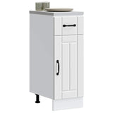 Kitchen Base Cabinet Lucca White Engineered Wood 853697