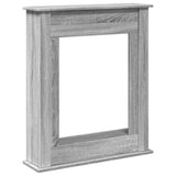 Fireplace Surround Grey Sonoma 75x20x87.5 cm Engineered Wood 854585