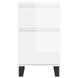 Sideboards 2 pcs High Gloss White 40x35x70 cm Engineered Wood 831169