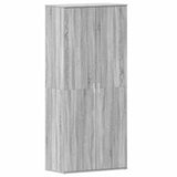 Shoe Cabinet with Door Grey 80 x 39 x 180 cm Engineered wood 3333871