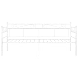 Sofa Bed Frame without Mattress White Metal 90x200 cm 324768