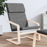 Relaxing Chair Dark Grey Fabric 351052
