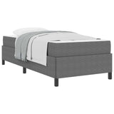 Bed Frame with Mattress Light Grey 90 x 200 cm Fabric 3399100