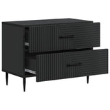 Bedside Cabinet Black 62 x 34.5 x 47.5 cm Engineered Wood 894776