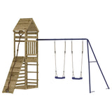 Outdoor Playset Blue, Natural Wood 3156927