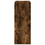 Bookcase Smoked Oak 80x30x77 cm Engineered Wood 857926