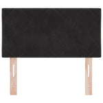 ZNTS LED Headboard Diamond Blocks Design Black 80 cm Velvet 3338183