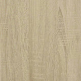 Coffee Table Sonoma Oak 80x80x45 cm Engineered Wood and Metal 845402