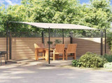 Canopy Cream 4x3 m 180 g/m Fabric and Steel 362394