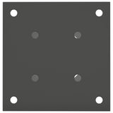 Round Ground Anchor 12 pcs Anthracite 15 x 15 x 15 cm Metal 42030129