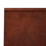 Retaining Wall 4 pcs 100 x 12 x 50 cm Weathering Steel Rusty 3449050