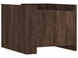 Bedside Cabinet Brown Oak 45x50x50 cm Engineered Wood 848303