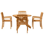 Garden Dining Set 3 pcs Brown Solid Acacia wood 3255792