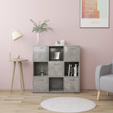 Book Cabinet Concrete Grey 90x30x90 cm Engineered Wood 802934