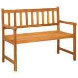 Garden Bench 2-Seater 110 x 55 x 90 cm Solid Acacia Wood 42024966
