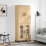 Highboard Sonoma Oak 69.5x34x180 cm Engineered Wood 3195758