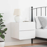 Bedside Table with Drawer White 39 x 34 x 33 cm Solid pinewood 873507