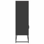 ZNTS Highboard Black 68x39x123 cm Steel 853368