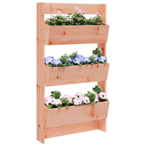 ZNTS Wall Planter 3-Tier 60x18.5x110 cm Solid Wood Douglas 825119