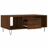 Coffee Table Brown Oak 90x50x36.5 cm Engineered Wood 830595