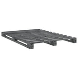 Bed Frame Grey Solid pine wood Double Durable Bed Frame 3281583